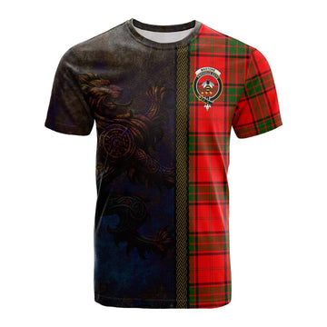 Maxtone Tartan Family Crest Cotton T-shirt Alba Gu Brath Be Brave Lion Ancient Style Kid's Shirt - Tartan Vibes Clothing