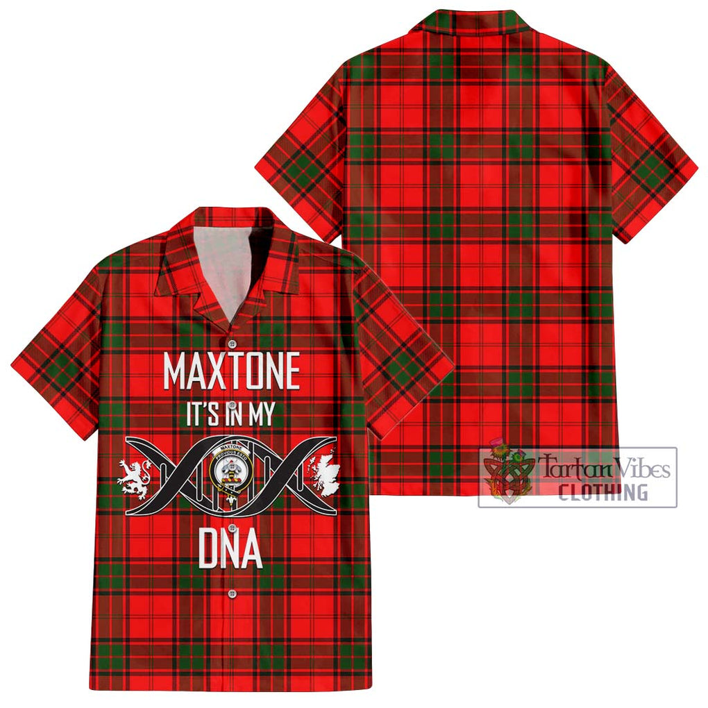 Maxtone Tartan Hawaiian Shirt with Family Crest DNA In Me Style Kid - Tartan Vibes Clothing
