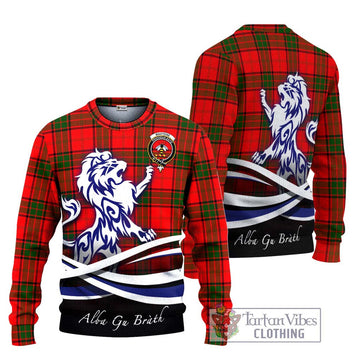 Maxtone Tartan Ugly Sweater with Alba Gu Brath Regal Lion Emblem Unisex - Tartan Vibes Clothing