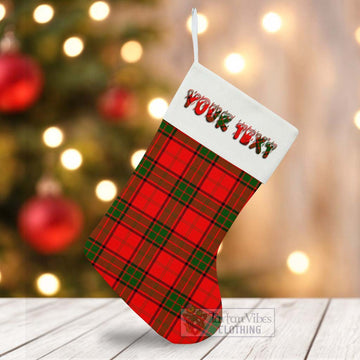 Maxtone Tartan Christmas Stocking with Personalized Text - Tartan Vibes Clothing