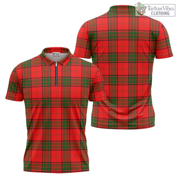 Maxtone Tartan Zipper Polo Shirt Unisex - Tartan Vibes Clothing