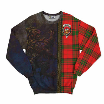 Maxtone Tartan Family Crest Sweatshirt Alba Gu Brath Be Brave Lion Ancient Style Unisex - Tartan Vibes Clothing