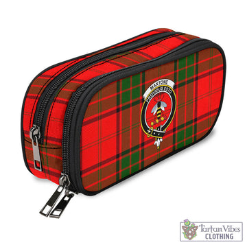 Maxtone Tartan Pen and Pencil Case with Family Crest - Tartan Vibes Clothing