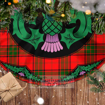 Maxtone Tartan Christmas Tree Skirt Scottish Thistle Style - Tartan Vibes Clothing