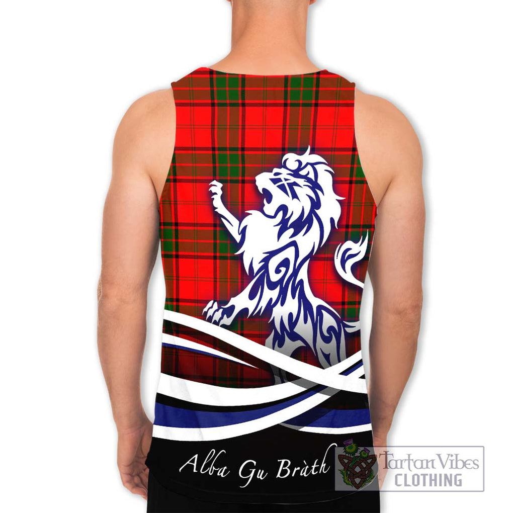 Maxtone Tartan Men's Tank Top with Alba Gu Brath Regal Lion Emblem - Tartan Vibes Clothing