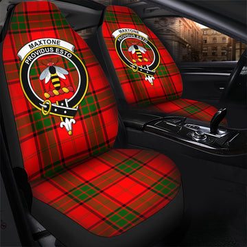 Maxtone Tartan Car Seat Cover with Family Crest