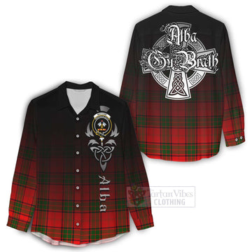 Maxtone Tartan Women's Casual Shirt Featuring Alba Gu Brath Family Crest Celtic Inspired - Tartan Vibes Clothing