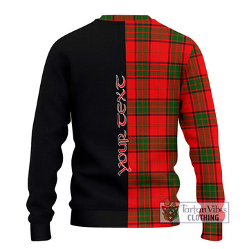 Maxtone Tartan Ugly Sweater with Family Crest and Half Of Me Style - Tartan Vibes Clothing