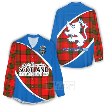 Maxtone Family Crest Tartan Women's Casual Shirt Celebrate Saint Andrew's Day in Style - Tartan Vibes Clothing