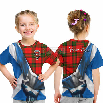Maxtone Tartan Kid T-Shirt with Family Crest Scotland Patriotic Style - Tartan Vibes Clothing