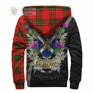 Maxtone Tartan Family Crest Sherpa Hoodie Lion Rampant Royal Thistle Shield Celtic Inspired - Tartan Vibes Clothing