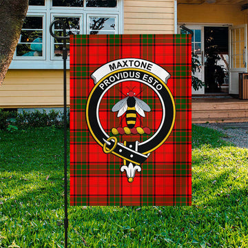 Maxtone Tartan Flag with Family Crest