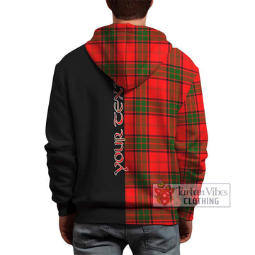 Maxtone Tartan Hoodie with Family Crest and Half Of Me Style - Tartan Vibes Clothing