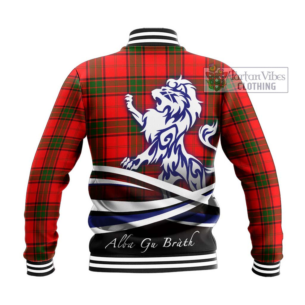 Maxtone Tartan Baseball Jacket with Alba Gu Brath Regal Lion Emblem - Tartan Vibes Clothing