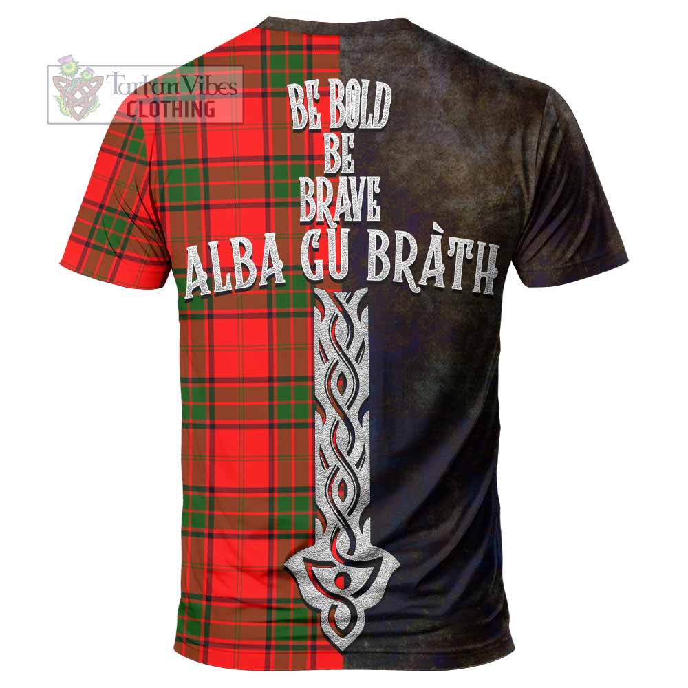 Maxtone Tartan Family Crest T-Shirt Alba Gu Brath Be Brave Lion Ancient Style - Tartan Vibes Clothing