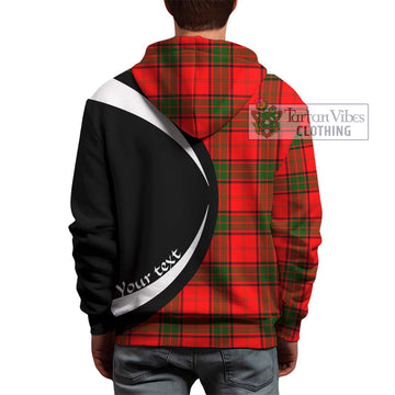 Maxtone Tartan Hoodie with Family Crest Circle Style - Tartan Vibes Clothing