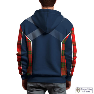 Maxtone Tartan Hoodie with Family Crest and Scottish Thistle Vibes Sport Style