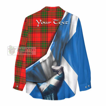 Maxtone Tartan Women's Casual Shirt with Family Crest Scotland Patriotic Style - Tartan Vibes Clothing