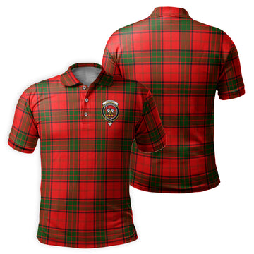 Maxtone Tartan Men's Polo Shirt with Family Crest