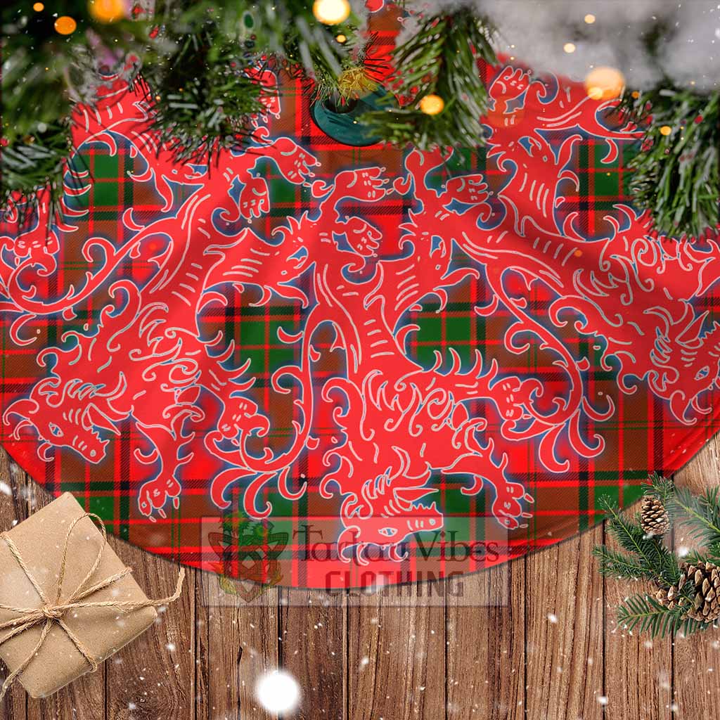 Maxtone Tartan Christmas Tree Skirt Lion Rampant Style - Tartan Vibes Clothing