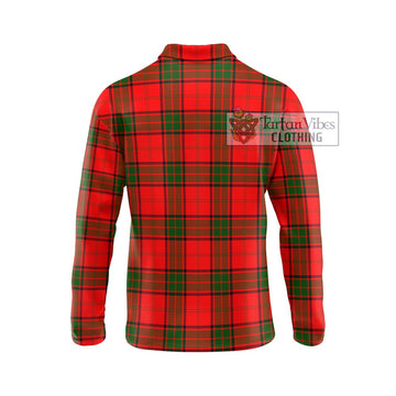 Maxtone Tartan Long Sleeve Polo Shirt with Family Crest DNA In Me Style - Tartan Vibes Clothing