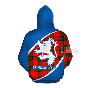 Maxtone Family Crest Tartan Cotton Hoodie Celebrate Saint Andrew's Day in Style Pullover Hoodie - Tartan Vibes Clothing