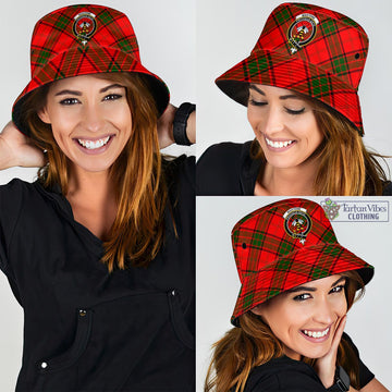 Maxtone Tartan Bucket Hat with Family Crest - Tartan Vibes Clothing