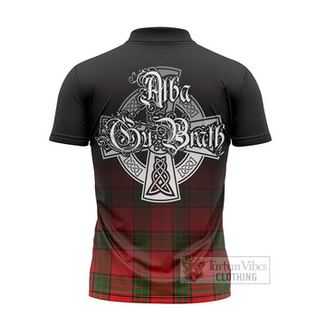 Maxtone Tartan Zipper Polo Shirt Featuring Alba Gu Brath Family Crest Celtic Inspired - Tartan Vibes Clothing