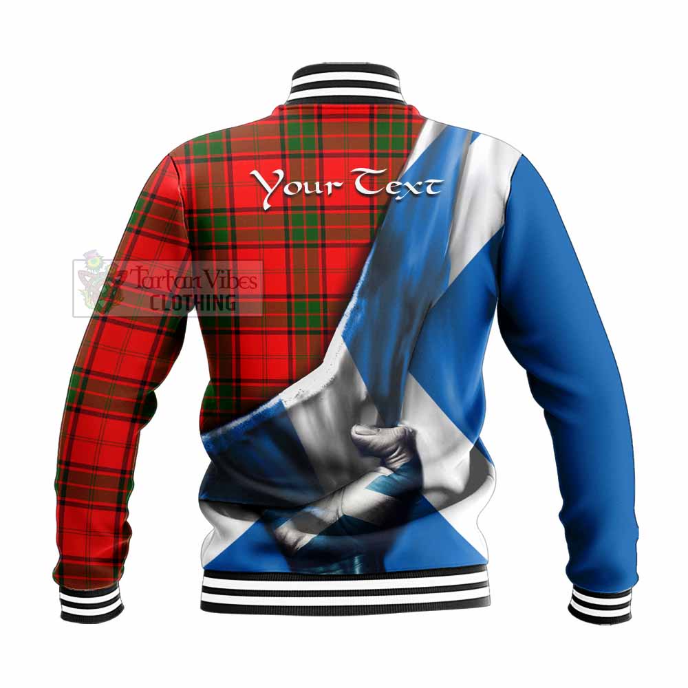 Maxtone Tartan Baseball Jacket with Family Crest Scotland Patriotic Style - Tartan Vibes Clothing