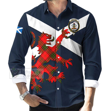 Maxtone Tartan Lion Rampant Long Sleeve Button Shirt Proudly Display Your Heritage with Alba Gu Brath and Clan Name Men's Shirt - Tartan Vibes Clothing