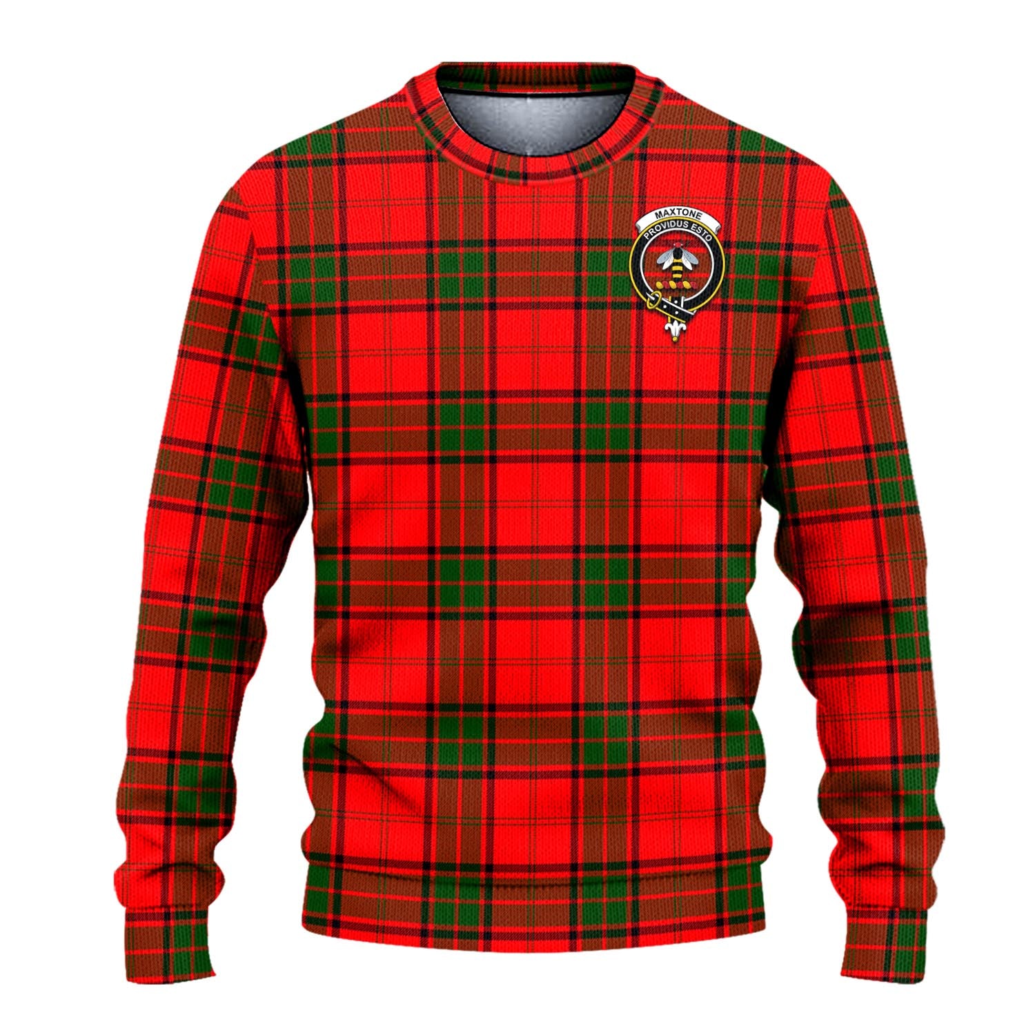 Maxtone Tartan Ugly Sweater with Family Crest - Tartan Vibes Clothing