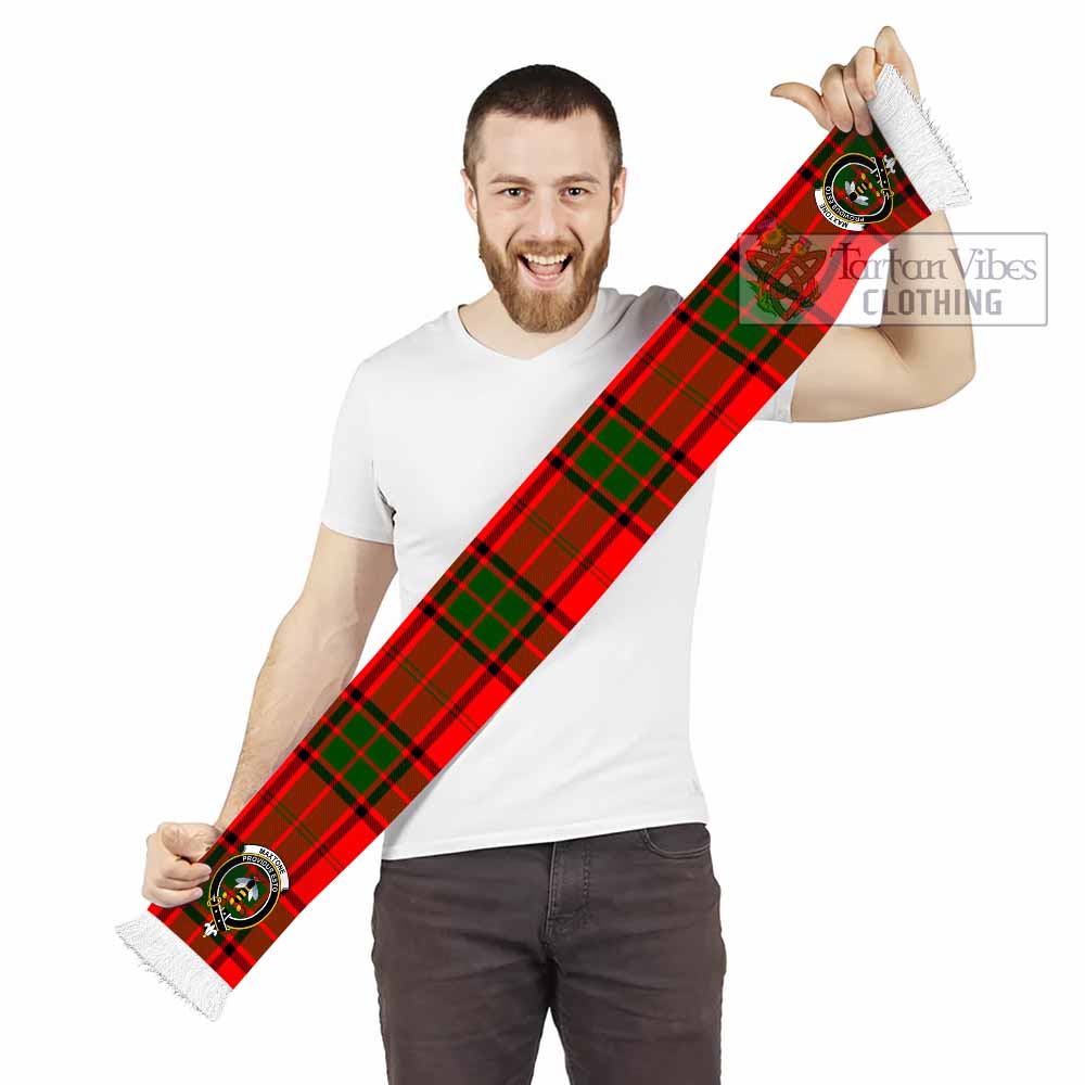 Maxtone Tartan Ruffneck Scarf with Family Crest - Tartan Vibes Clothing