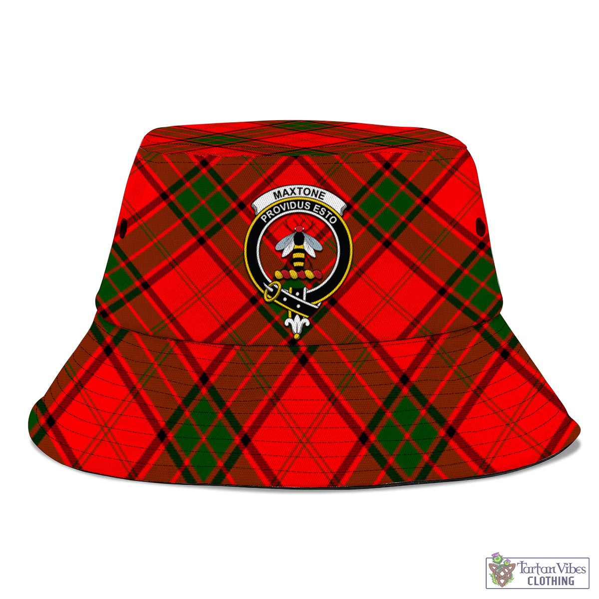 Maxtone Tartan Bucket Hat with Family Crest - Tartan Vibes Clothing