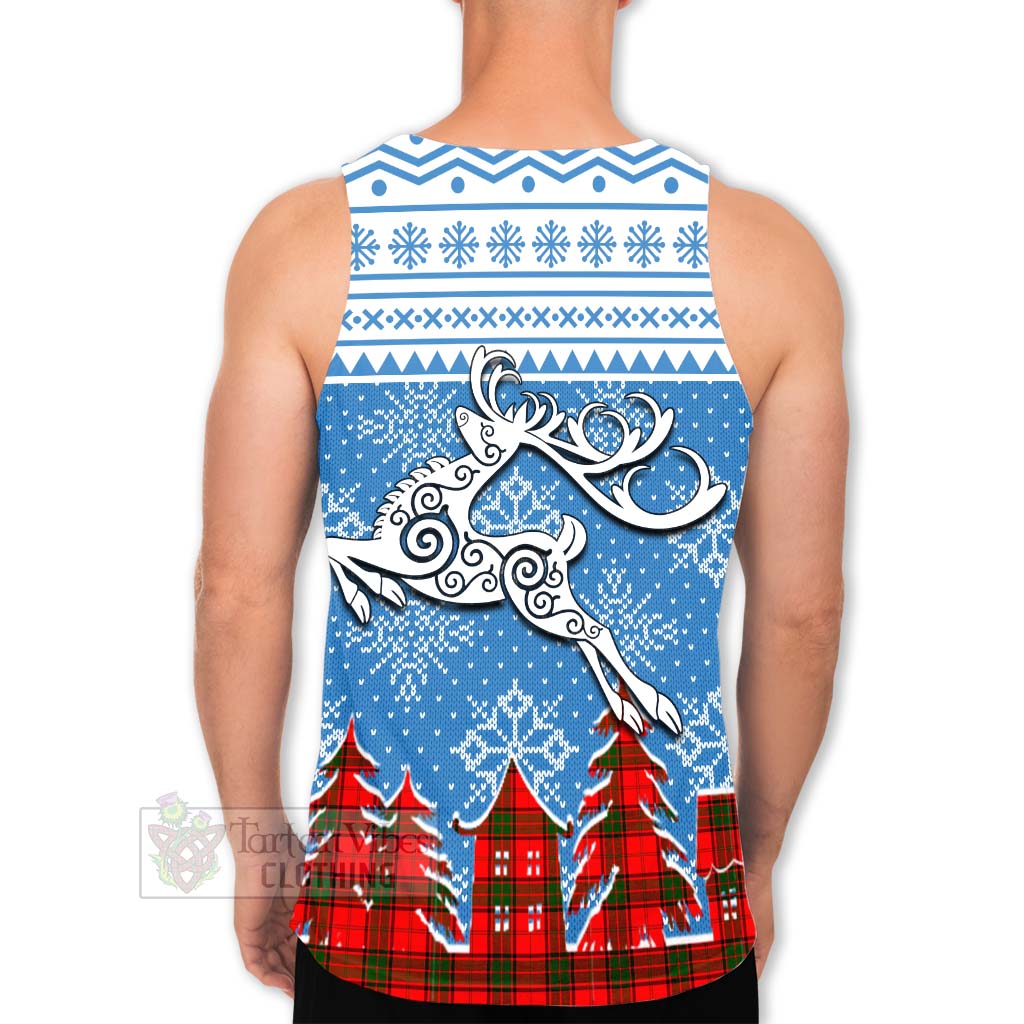 Maxtone Clan Christmas Men's Tank Top Celtic Reindeer Style - Tartan Vibes Clothing