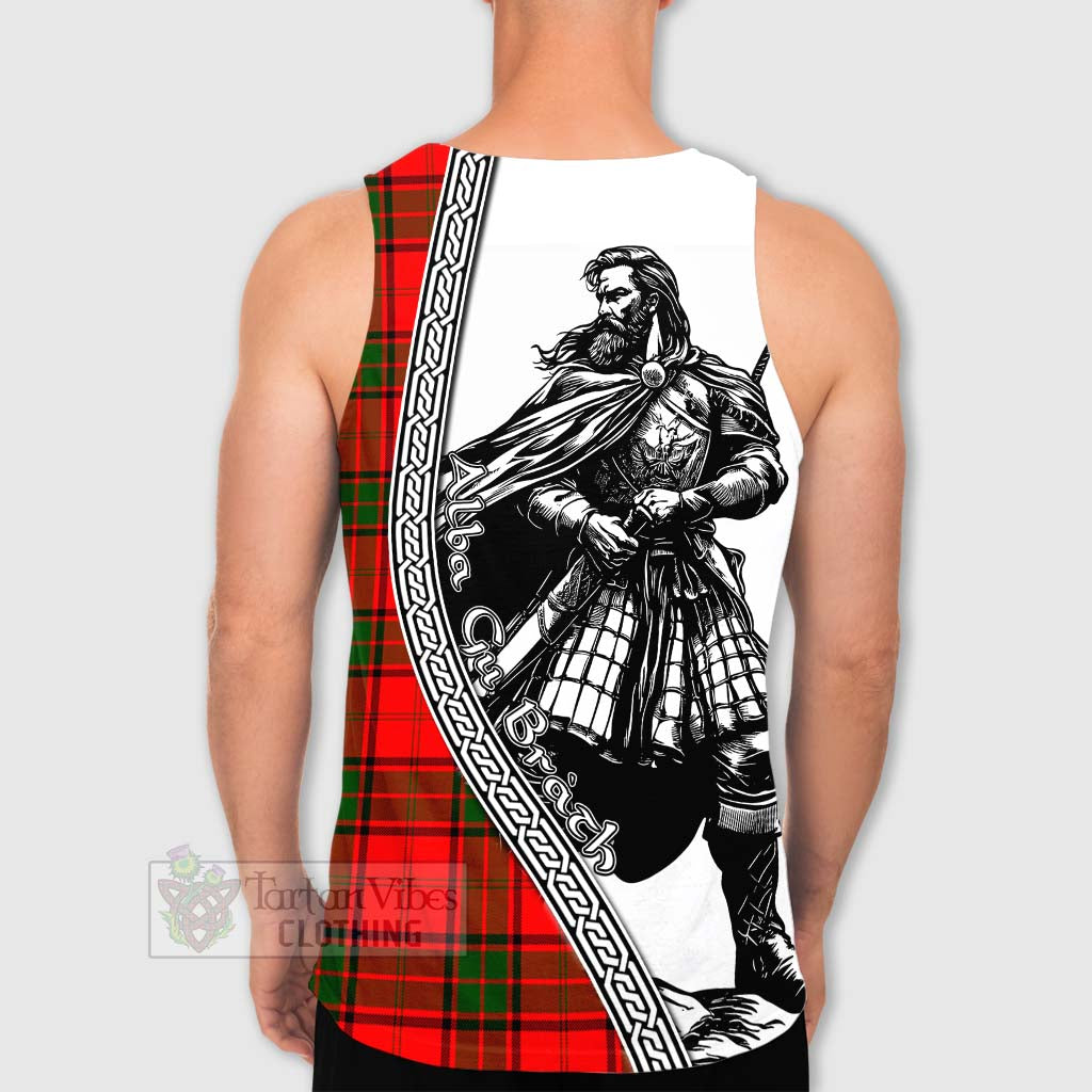 Maxtone Tartan Clan Crest Men's Tank Top with Highlander Warrior Celtic Style - Tartan Vibes Clothing