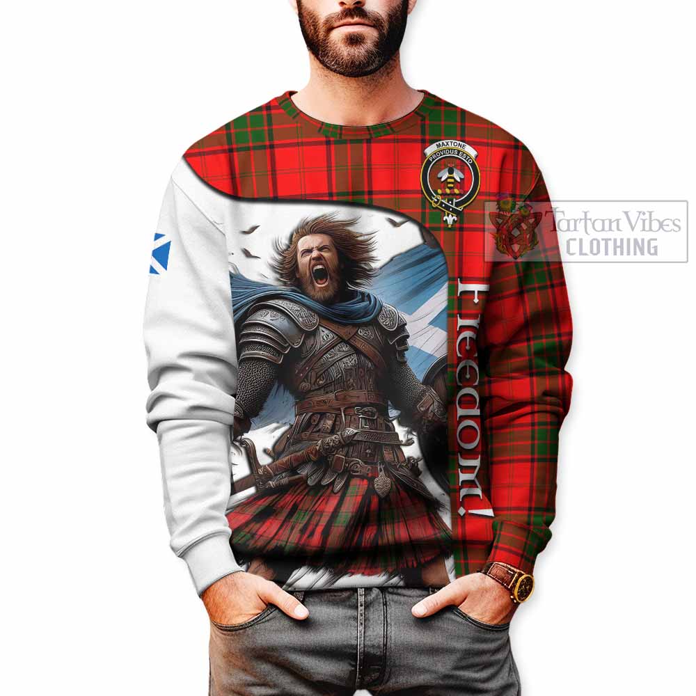 Maxtone Crest Tartan Sweatshirt Inspired by the Freedom of Scottish Warrior - Tartan Vibes Clothing