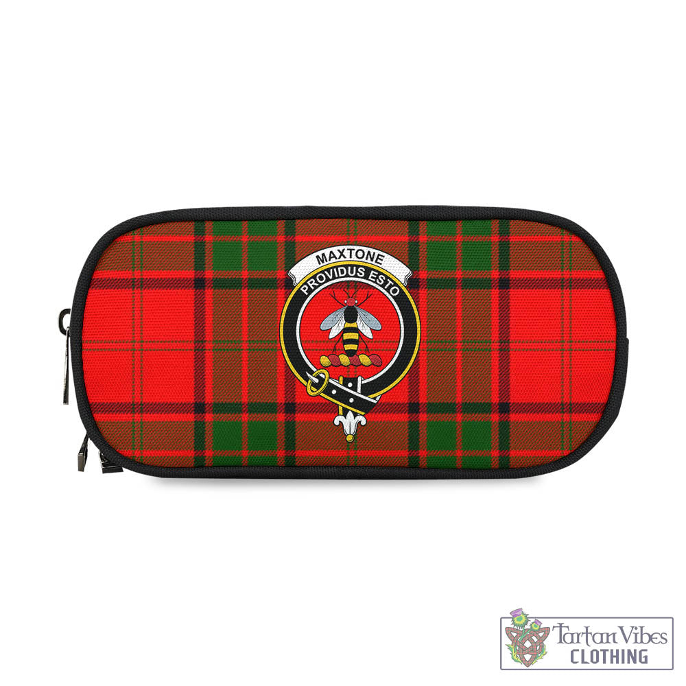 Maxtone Tartan Pen and Pencil Case with Family Crest - Tartan Vibes Clothing