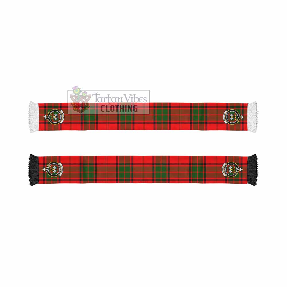 Maxtone Tartan Ruffneck Scarf with Family Crest - Tartan Vibes Clothing