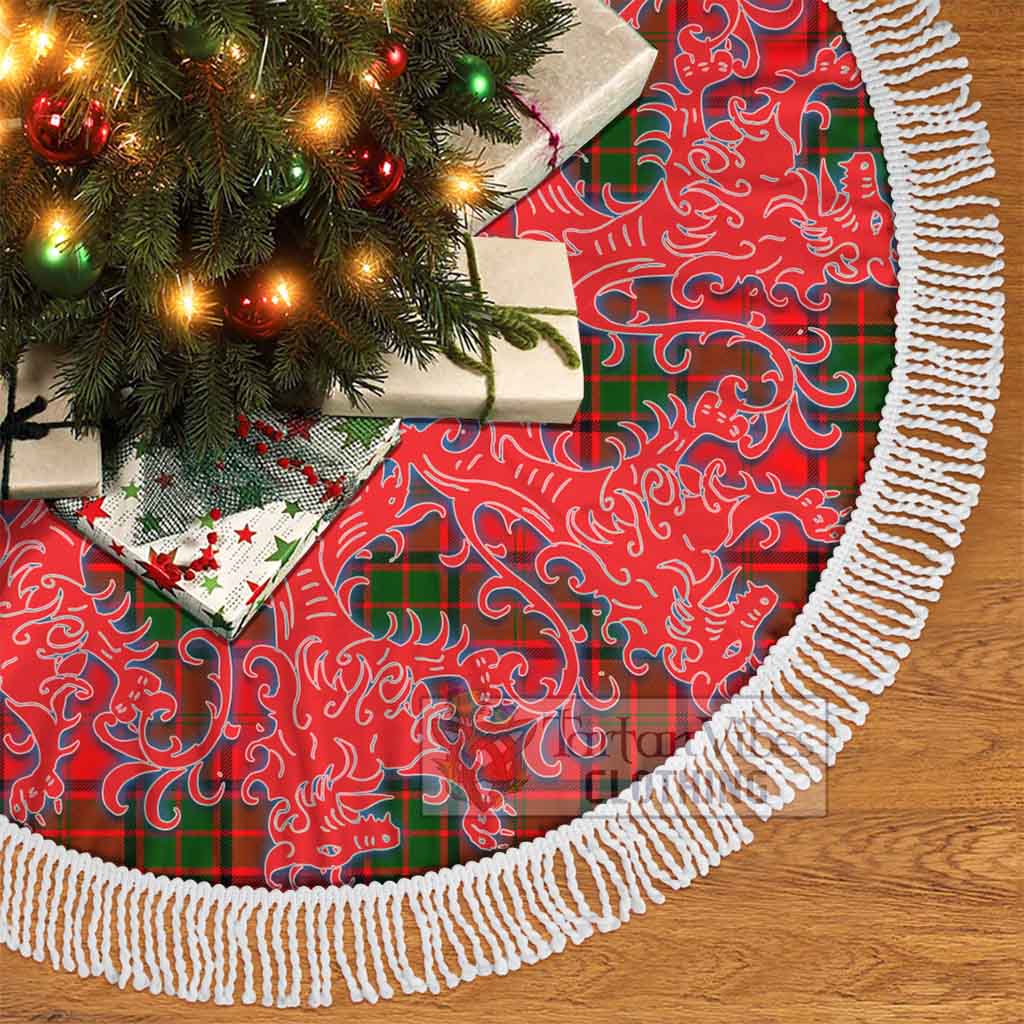 Maxtone Tartan Christmas Tree Skirt Lion Rampant Style - Tartan Vibes Clothing