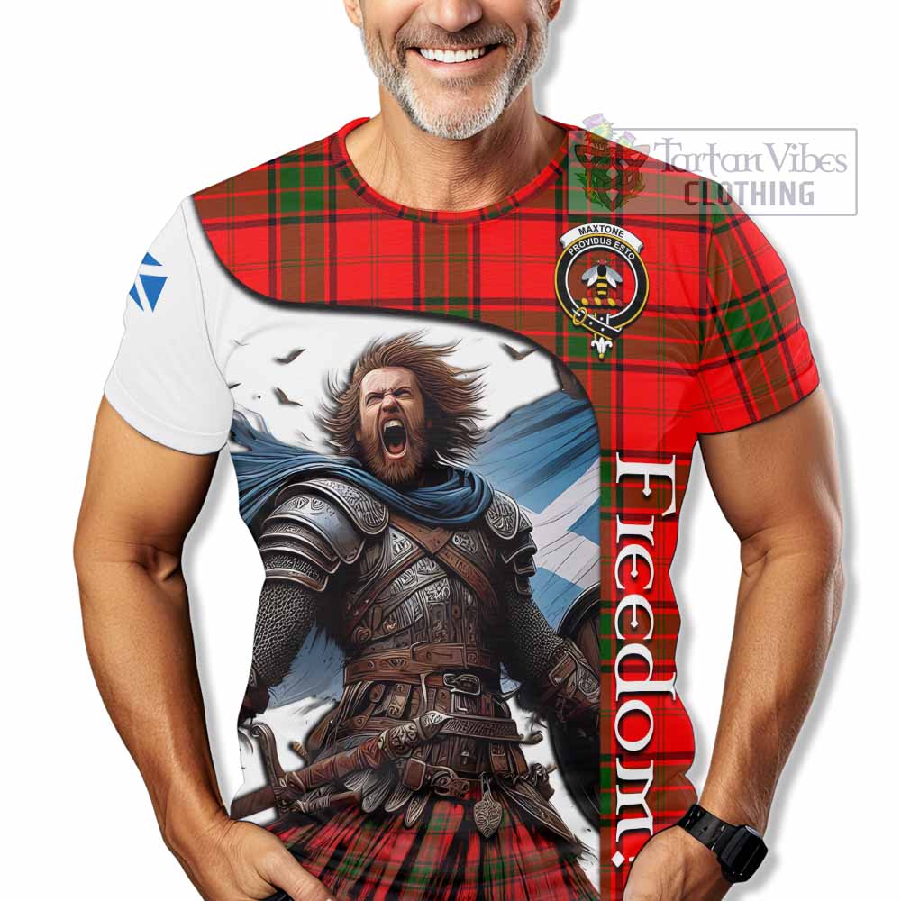 Maxtone Crest Tartan T-Shirt Inspired by the Freedom of Scottish Warrior - Tartan Vibes Clothing
