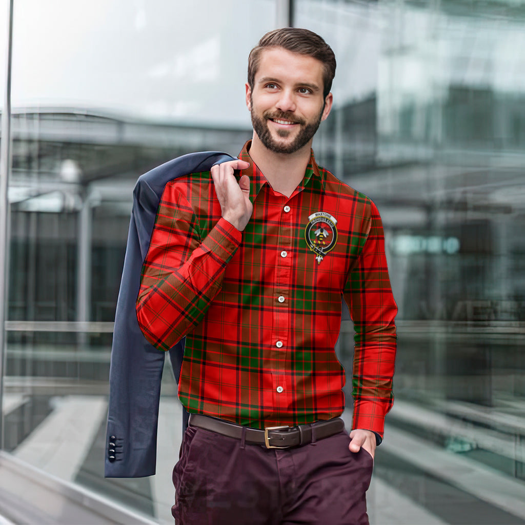 maxtone-tartan-long-sleeve-button-up-shirt-with-family-crest