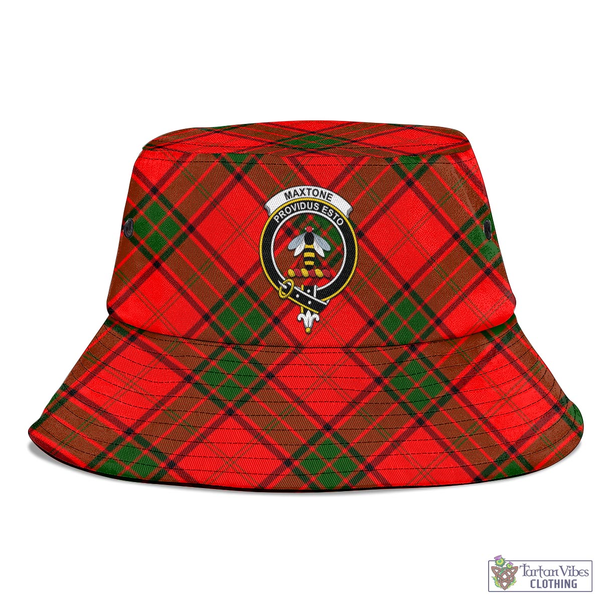 Maxtone Tartan Bucket Hat with Family Crest - Tartan Vibes Clothing
