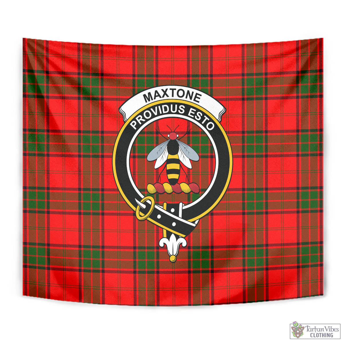 Maxtone Tartan Tapestry Wall Hanging and Home Decor for Room with Family Crest - Tartan Vibes Clothing