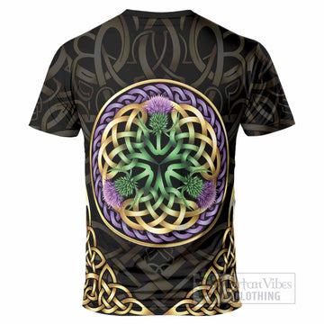 Maxtone Clan Crest T-Shirt Celtic Scottish Thistle