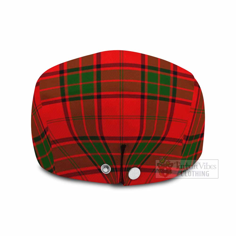 Maxtone Family Crest Tartan Jeff Cap, Tartan Flat Cap