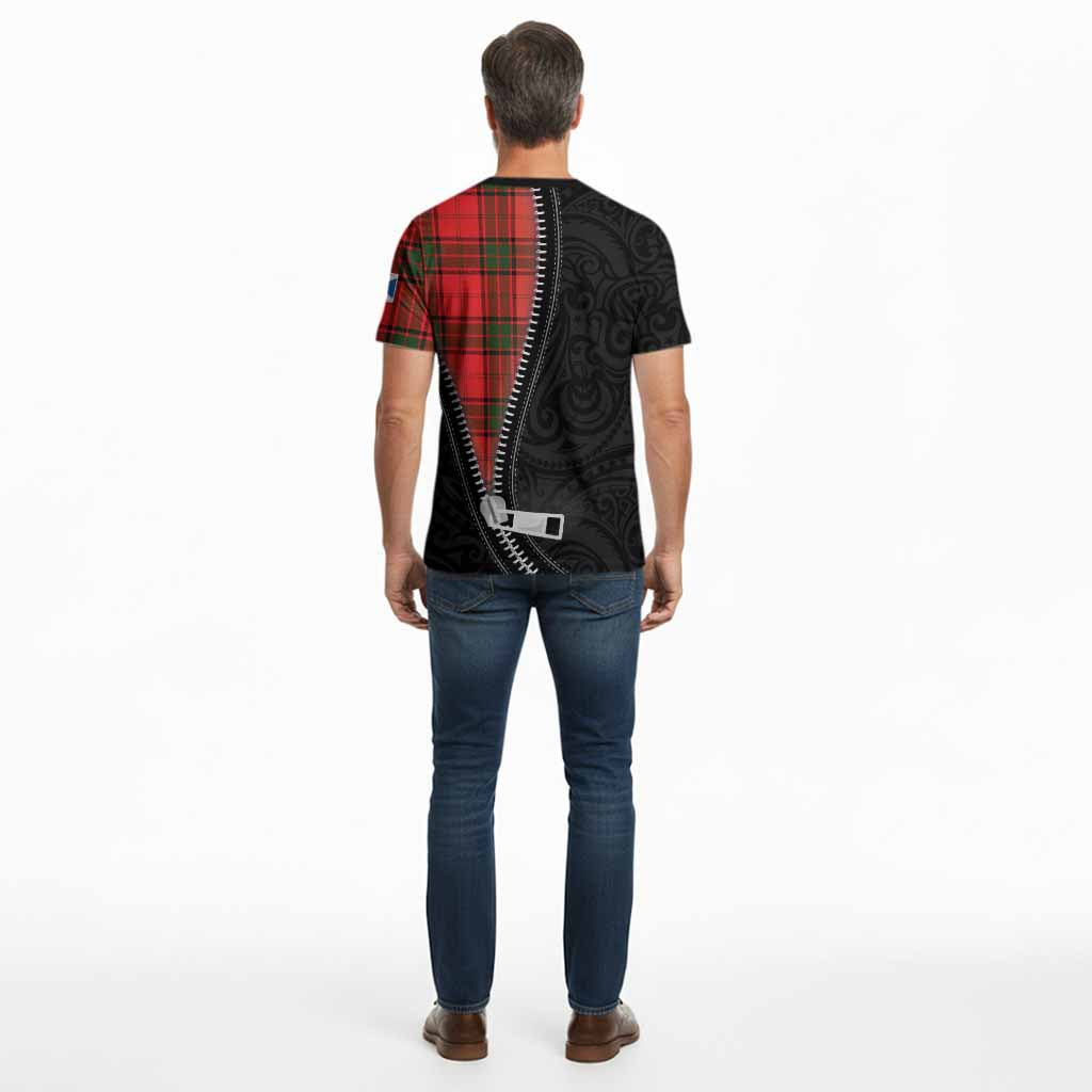 Maxtone Tartan Cotton T-shirt New Zealand Pattern Unique Zipper Stylized