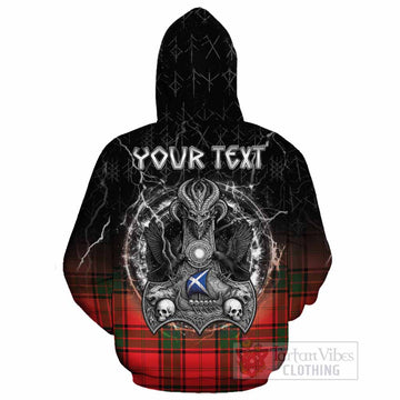Maxtone Tartan Crest Cotton Hoodie Celtic Odin's Raven Legacy