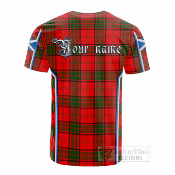 Maxtone Tartan Crest Cotton T-shirt Scotland Coat of Arm Flag Style