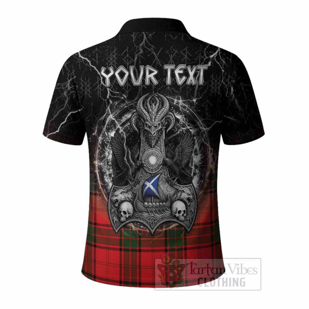 Maxtone Tartan Crest Polo Shirt Celtic Odin's Raven Legacy