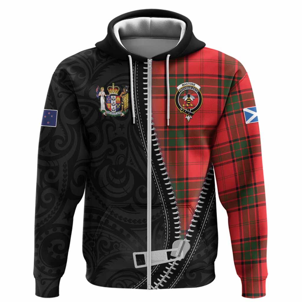 Maxtone Tartan Hoodie New Zealand Pattern Unique Zipper Stylized